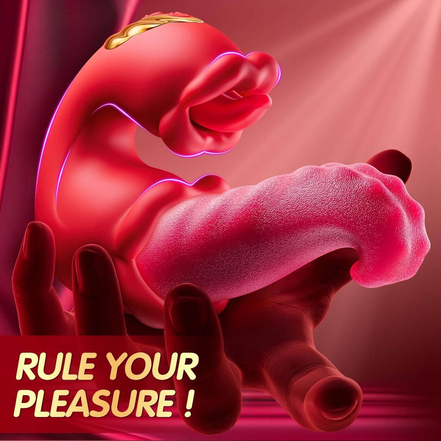 Sex Toys Tongue Vibrator for Women – 10 Licking Clitoral