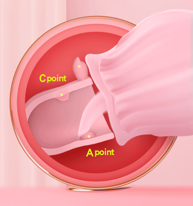 Silica Gel Rose Tongue Toy 10 Frequency