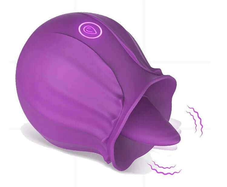 Silica Gel Rose Tongue Toy 10 Frequency