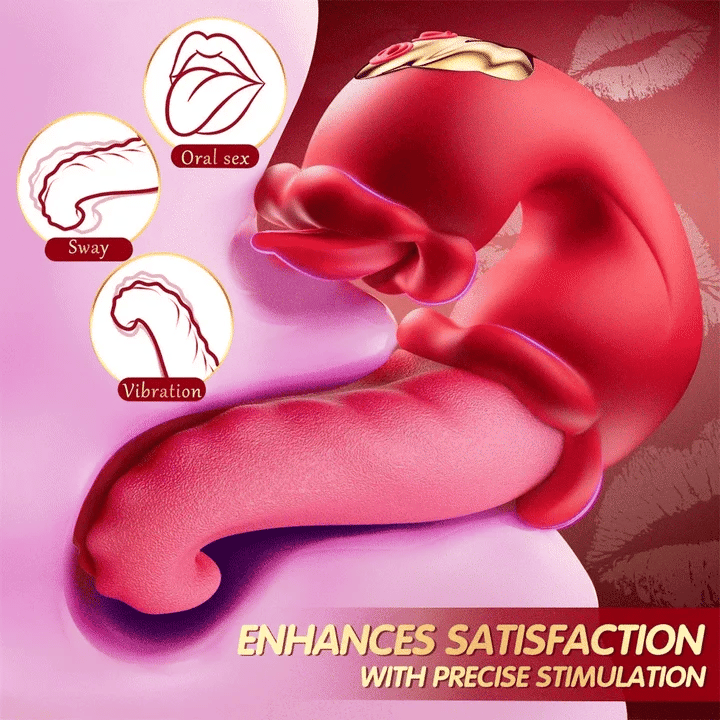 Sex Toys Tongue Vibrator for Women – 10 Licking Clitoral
