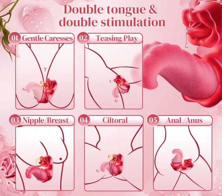 Sex Toys Tongue Vibrator for Women – 10 Licking Clitoral
