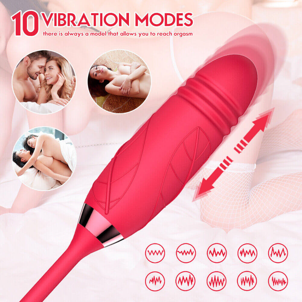 Rose Toy with Thrusting Stem