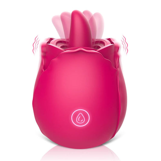 Rose Tongue Licking Vibrating Toy