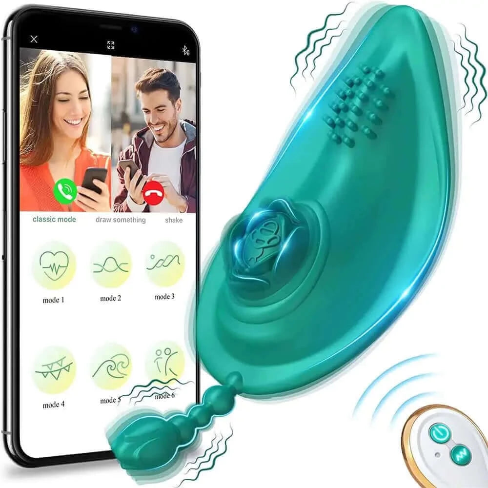 APP Remote Control Quiet Rose Toy Panties Vibrator APP Remote Control Quiet Rose Toy Panties Vibrator