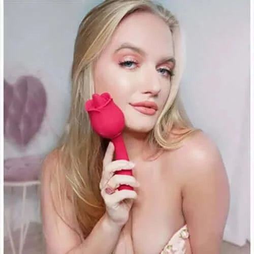 Rose Tongue Licker with G spot Vibrator