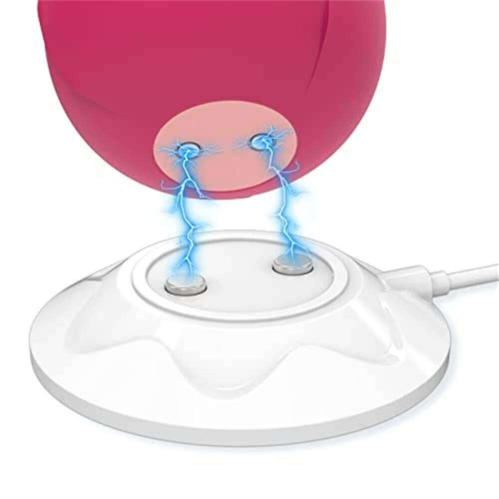 Rose Tongue Licking Toy G spot Hit Mini Vibrator