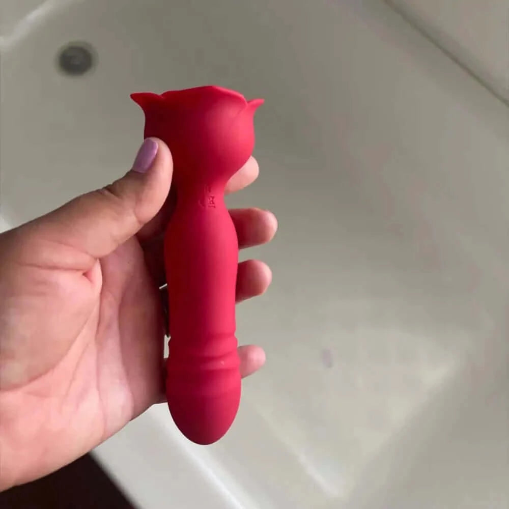 Controlled Rose Stimulator Thrusting Anal Vibrator
