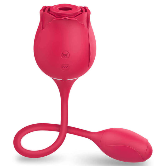 Upgraded Rose Toy Clit Sucker & Vibrating Egg