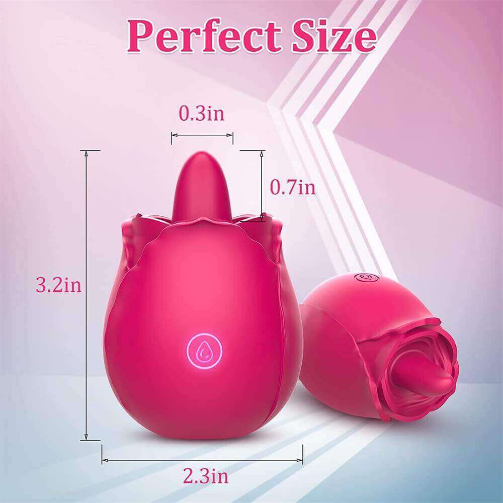 Rose Tongue Licking Vibrating Toy