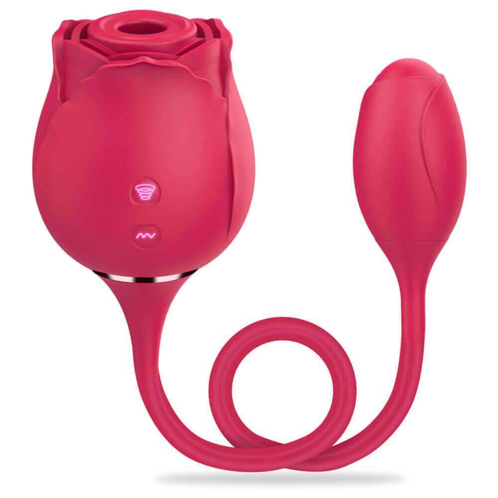 Upgraded Rose Toy Clit Sucker & Vibrating Egg