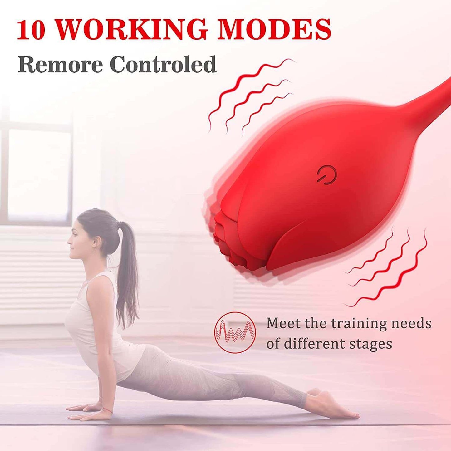 Rose Bullet Vibrator - Vibrating Egg for Women