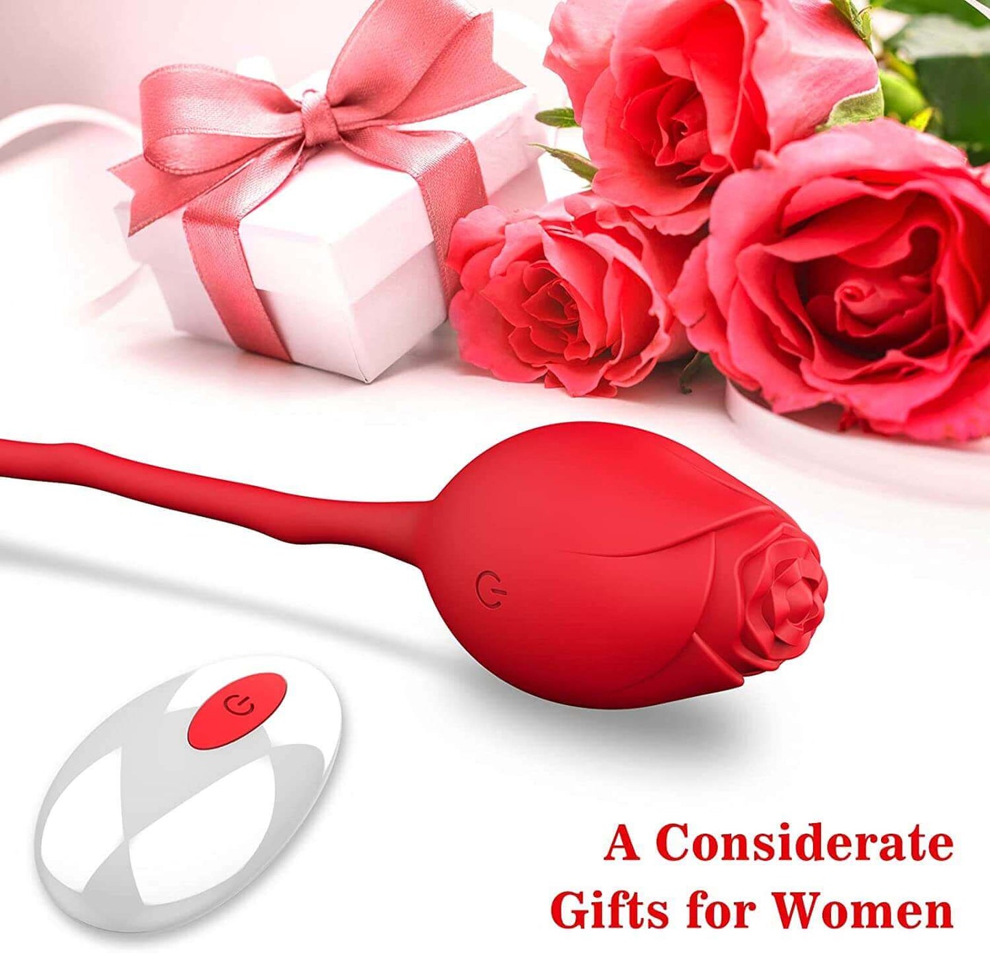 Rose Bullet Vibrator - Vibrating Egg for Women