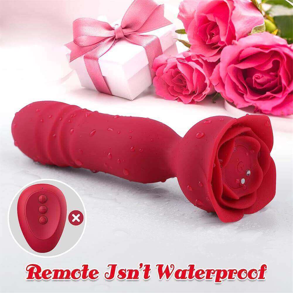 Controlled Rose Stimulator Thrusting Anal Vibrator