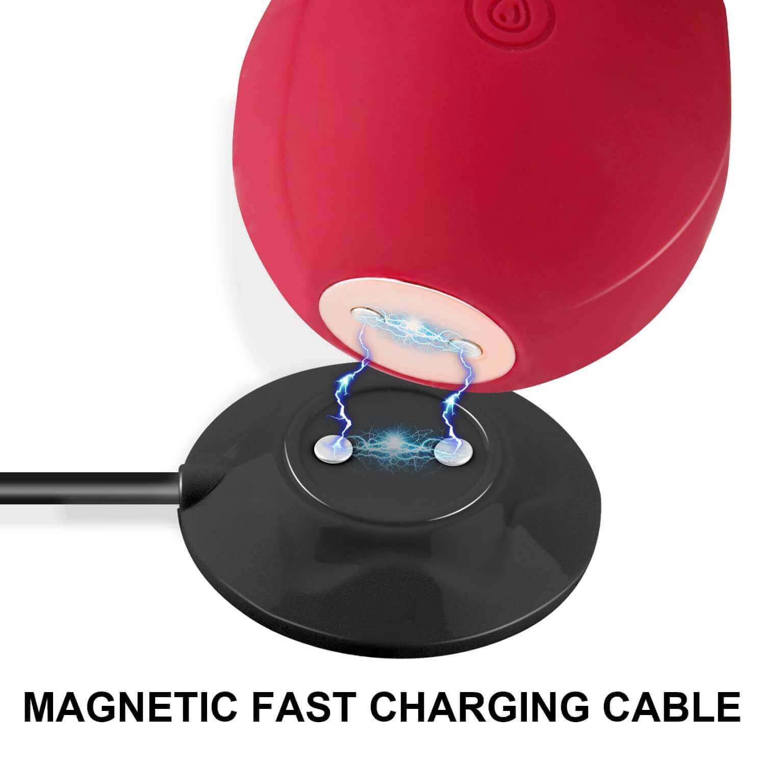 Black Rose Toy Charger - Effortless USB Charging Dock Station