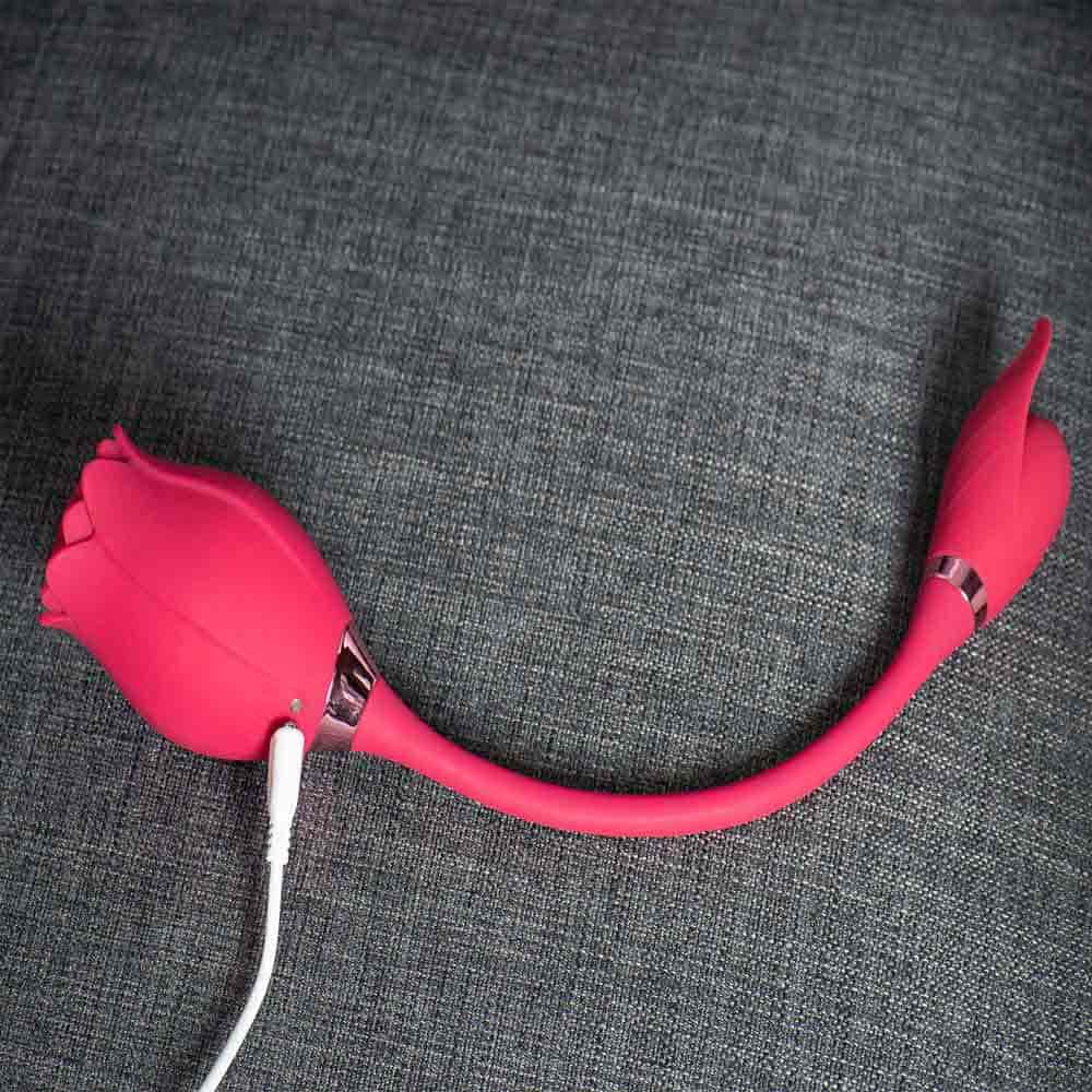 Mermaid Rose Sucking Vibrator with Love Egg Vibe