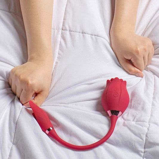 Mermaid Rose Sucking Vibrator with Love Egg Vibe