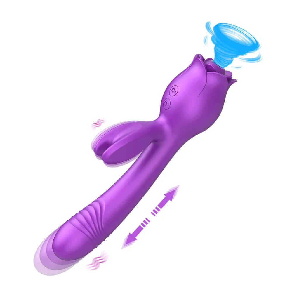 Rabbit Rose Toy | 3-in-1 Vibrator