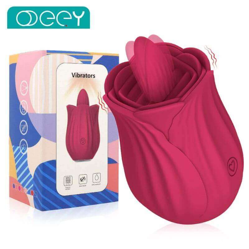 Rose Toy Thick Tongue Vibrator – 2.0 Rose Vibrator for Women