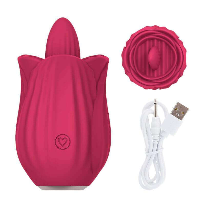 Rose Toy Thick Tongue Vibrator – 2.0 Rose Vibrator for Women