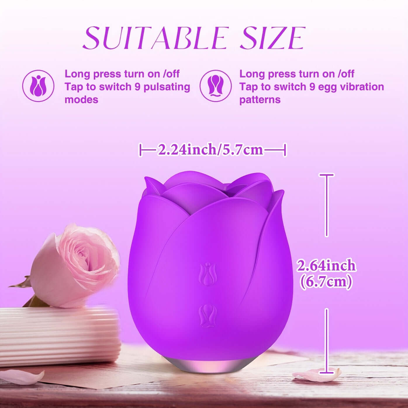 Rose petal sex toy