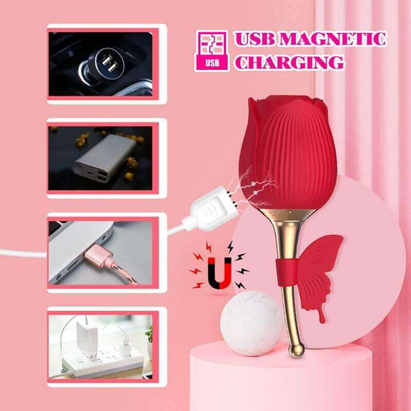 Butterfly Rose Toy Vibrator