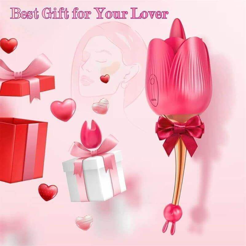 Rose Toy Clit Vibrator and Licker