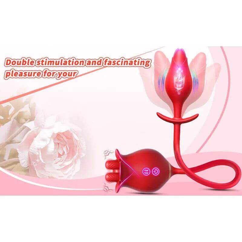 Rose Toy For Men | Tongue Licking And Butt Plug