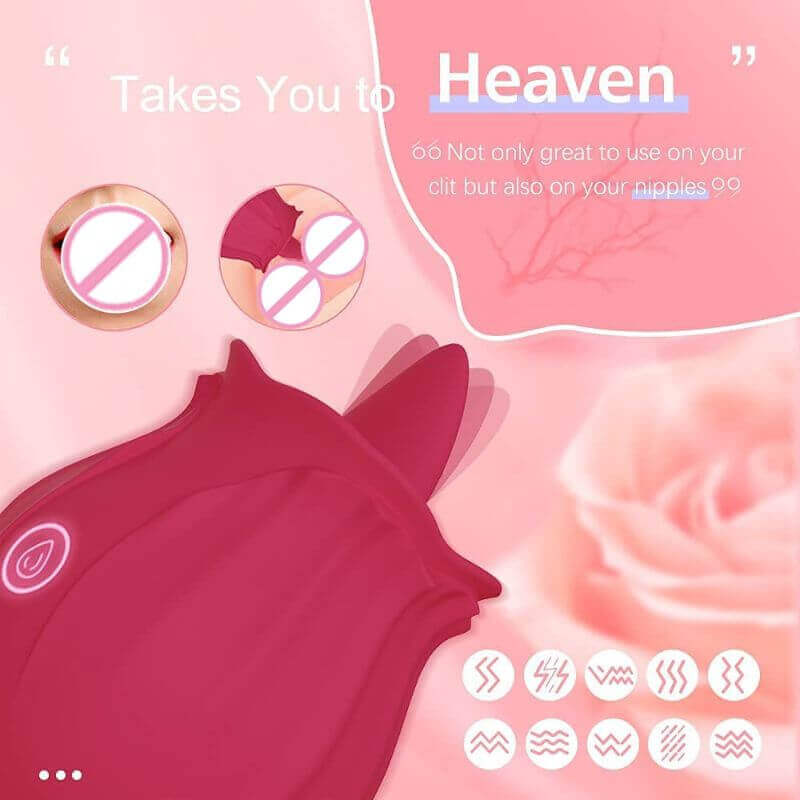 Rosebud Toy | 10 Modes Tongue Licking Vibrators