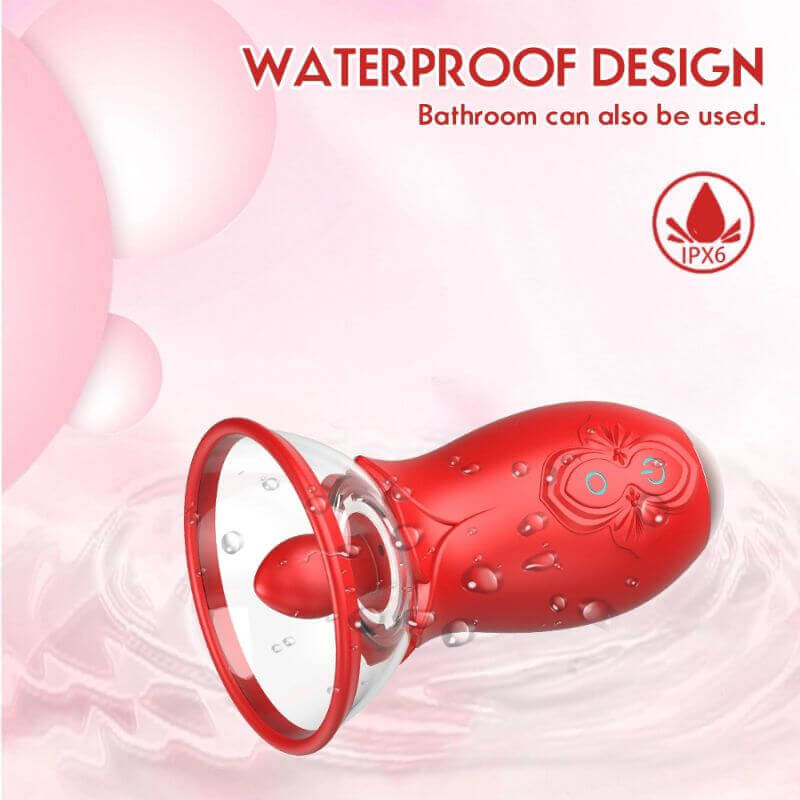 2 in 1 Rose Tongue Vibrator and Pump