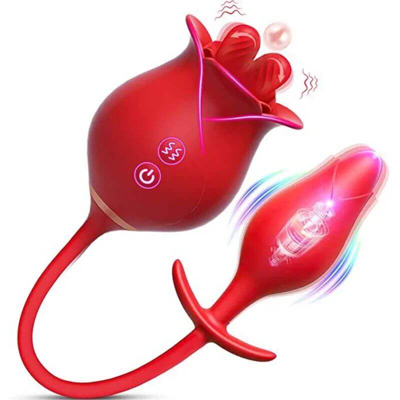 Rose Toy For Men | Tongue Licking And Butt Plug Rose Toy For Men | Tongue Licking And Butt Plug