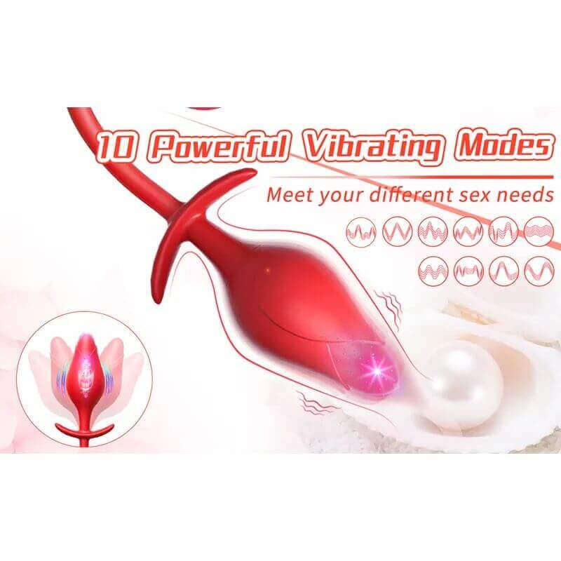 Rose Toy For Men | Tongue Licking And Butt Plug