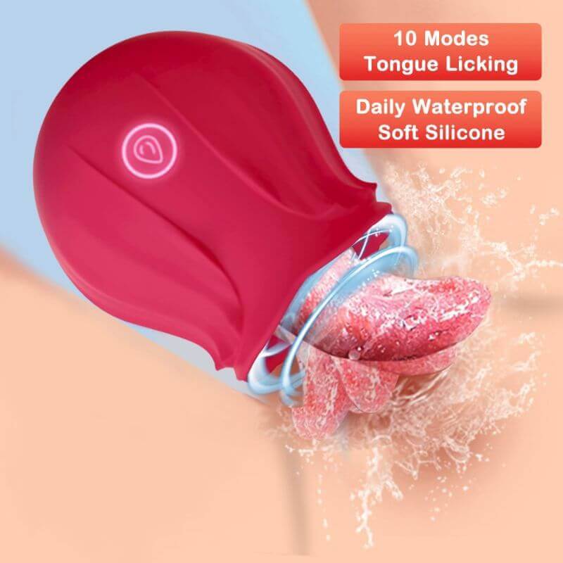 Rosebud Toy | 10 Modes Tongue Licking Vibrators