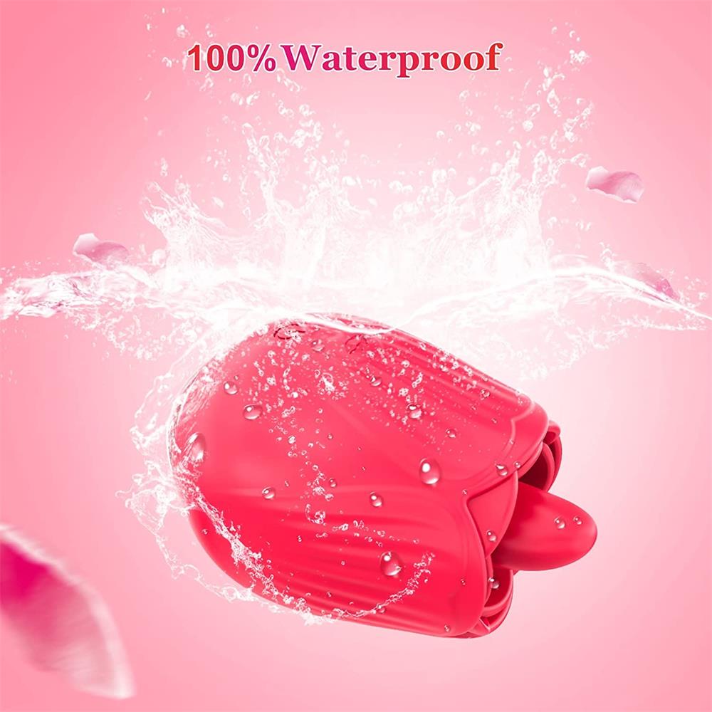 Rose Toy Clit Vibrator and Tongue Licker