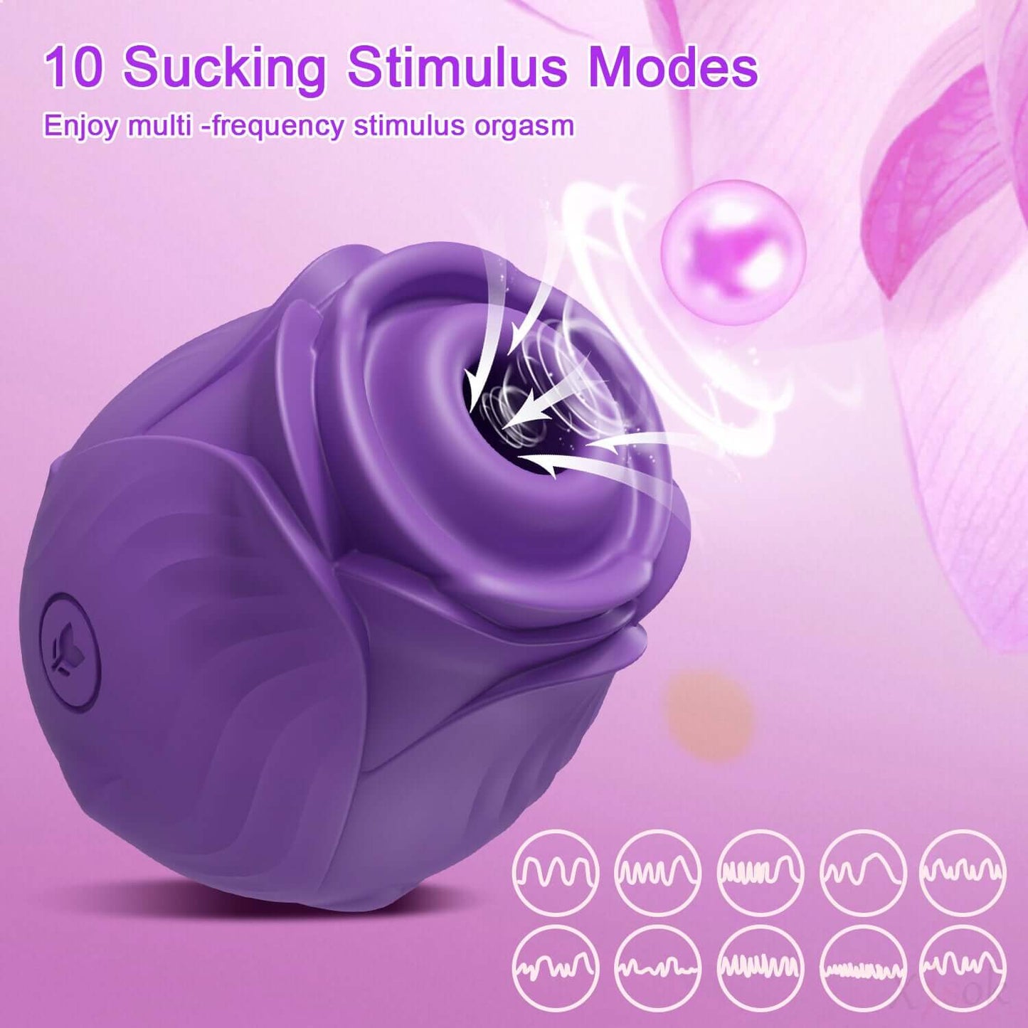 Amora - Rose Clitoral Suction Toy
