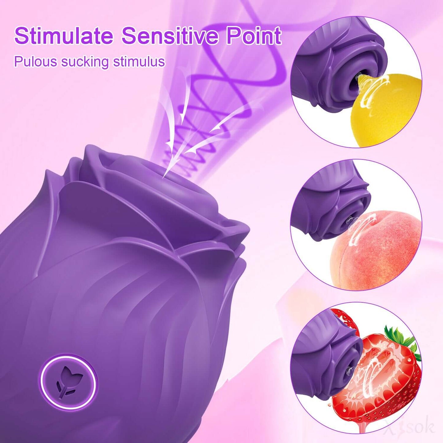 Amora - Rose Clitoral Suction Toy
