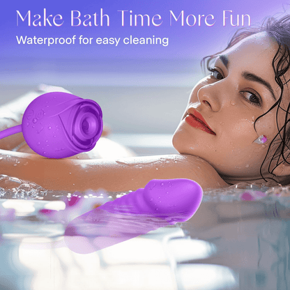 New Rose Clit Sucking Toy Dildo G-spot Vibrator