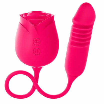 New Rose Clit Sucking Toy Dildo G-spot Vibrator