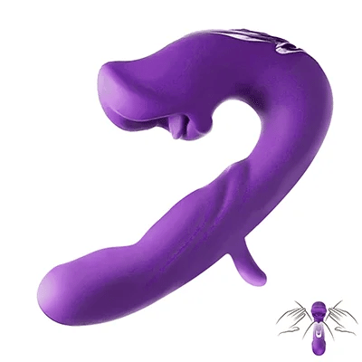 Rose Toy Tongue Licking Flapping Clit & G-spot vibrator