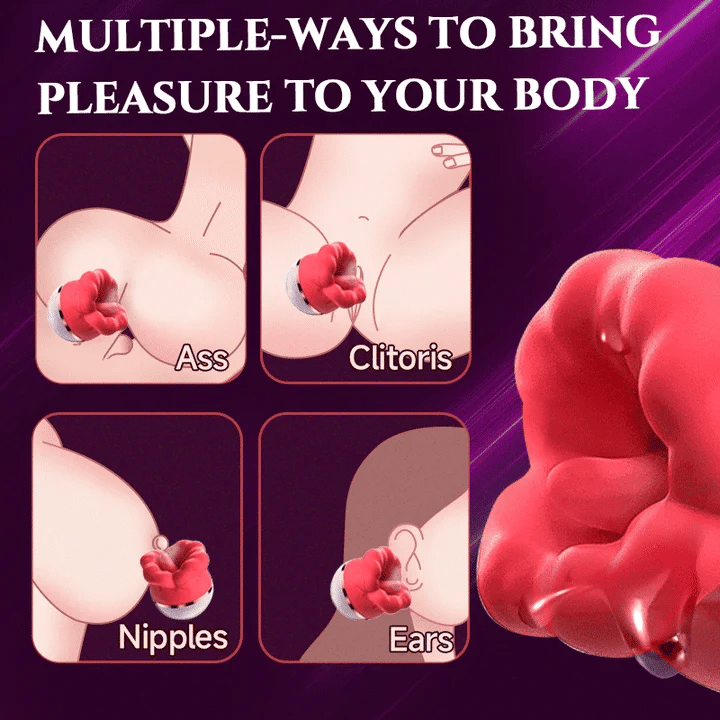 Big Mouth Rose Toy Tongue Licker