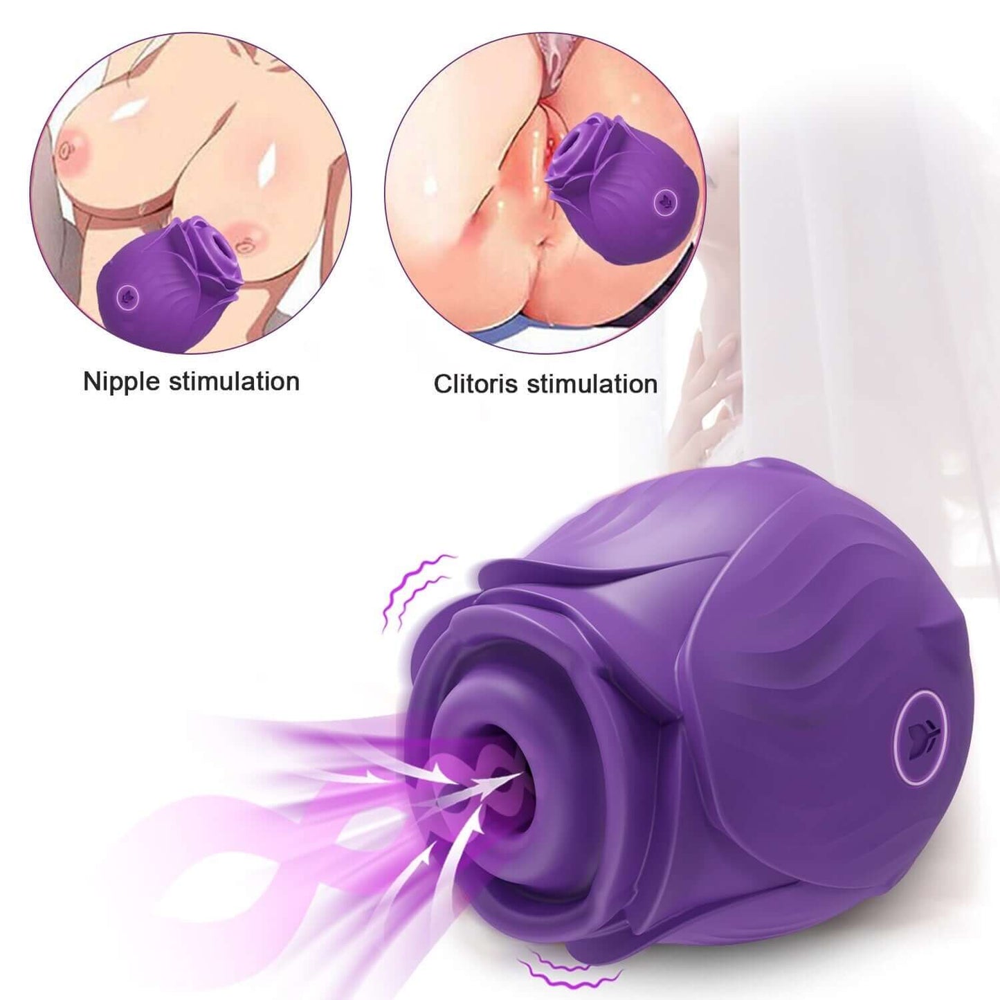 Amora - Rose Clitoral Suction Toy