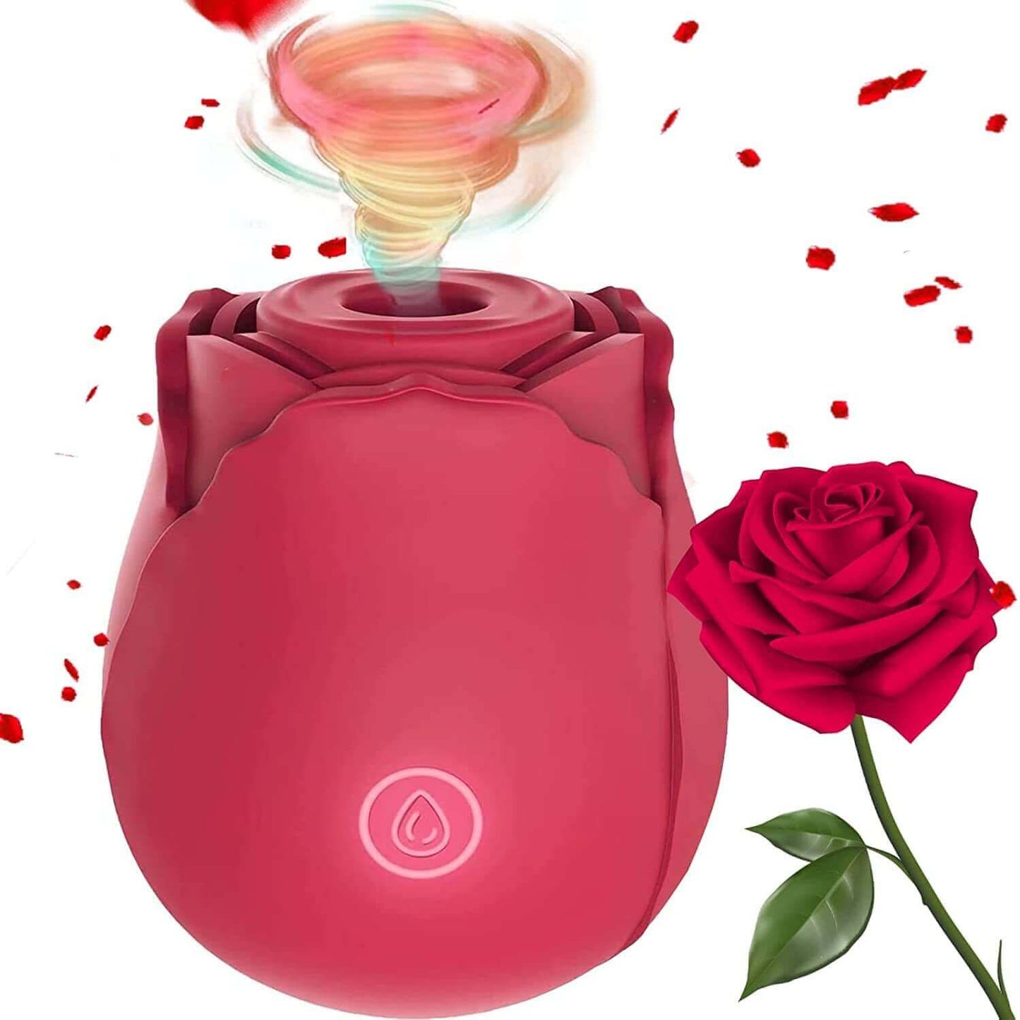 Rose Toy Classic Sucking Vibrator 10 frequency Rose Red