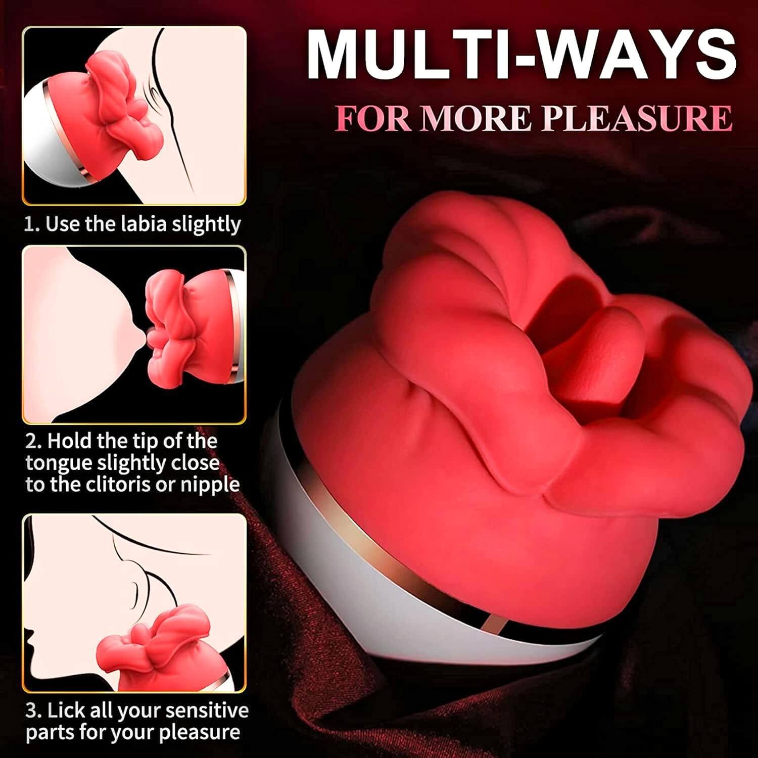 Big Mouth Rose Toy: Ultimate Pleasure with Suction & Vibe Big Mouth Rose Toy: Ultimate Pleasure with Suction & Vibe