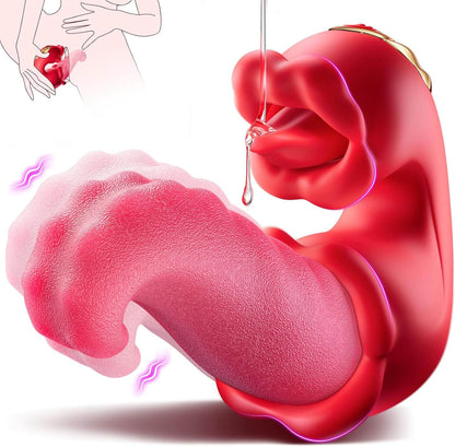 Sex Toys Tongue Vibrator for Women – 10 Licking Clitoral