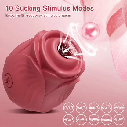 Amora - Rose Clitoral Suction Toy