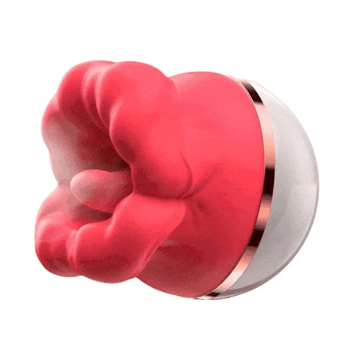 Big Mouth Rose Toy Tongue Licker: Dual-Action Suction & Vibration for Ultimate Pleasure