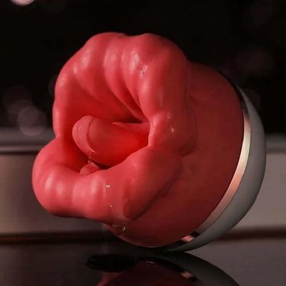 Big Mouth Rose Toy Tongue Licker: Dual-Action Suction & Vibration for Ultimate Pleasure