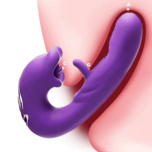 Rose Toy Tongue Licking Flapping Clit & G-spot vibrator