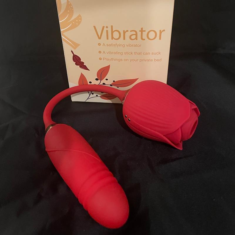 Rose Toy with Thrusting Stem - 2-in-1 G-Spot Telescopic Rose Toy with Thrusting Stem - 2-in-1 G-Spot Telescopic