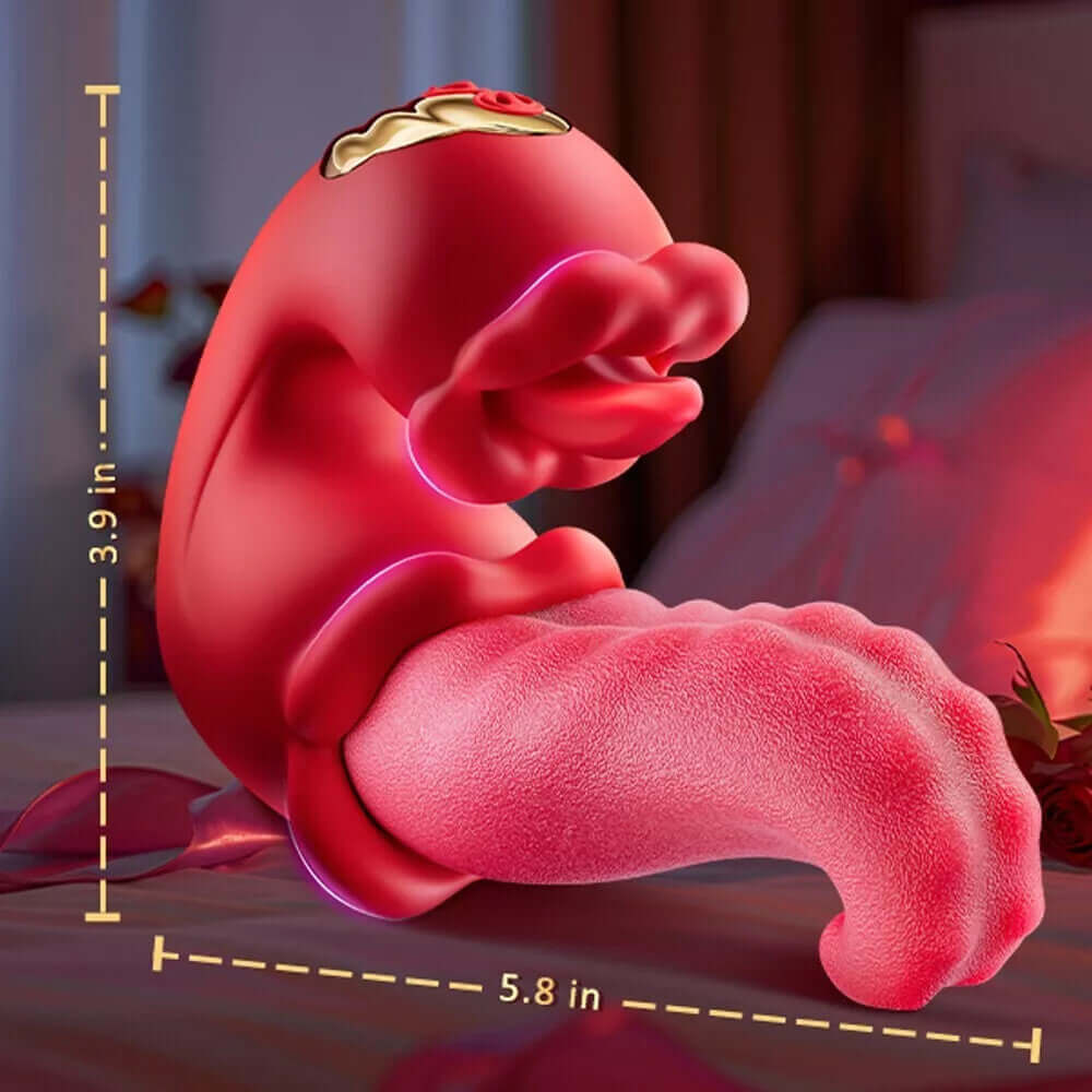 Rose Toy Sex Toys Tongue Vibrator for Women – 10 Licking Clitoral