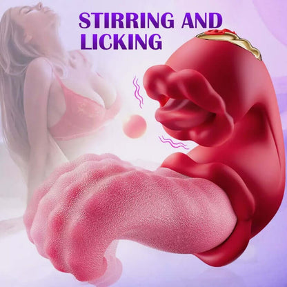Rose Toy Sex Toys Tongue Vibrator for Women – 10 Licking Clitoral